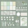 Large capacity: 126 pieces Scrapbooking material Set Vintage Planner handmade DIY Craft Supplies