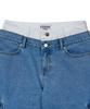YOUHEE Layered Bermuda Pants_Blue