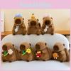Adorable Capybara Plush Backpack Large Capacity Cartoon Doll Bag For Girls