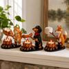 Cat Dog Fox Tealight Holder Animal Shape Holiday Ornament New Decorative Candle Rack  Home Decor