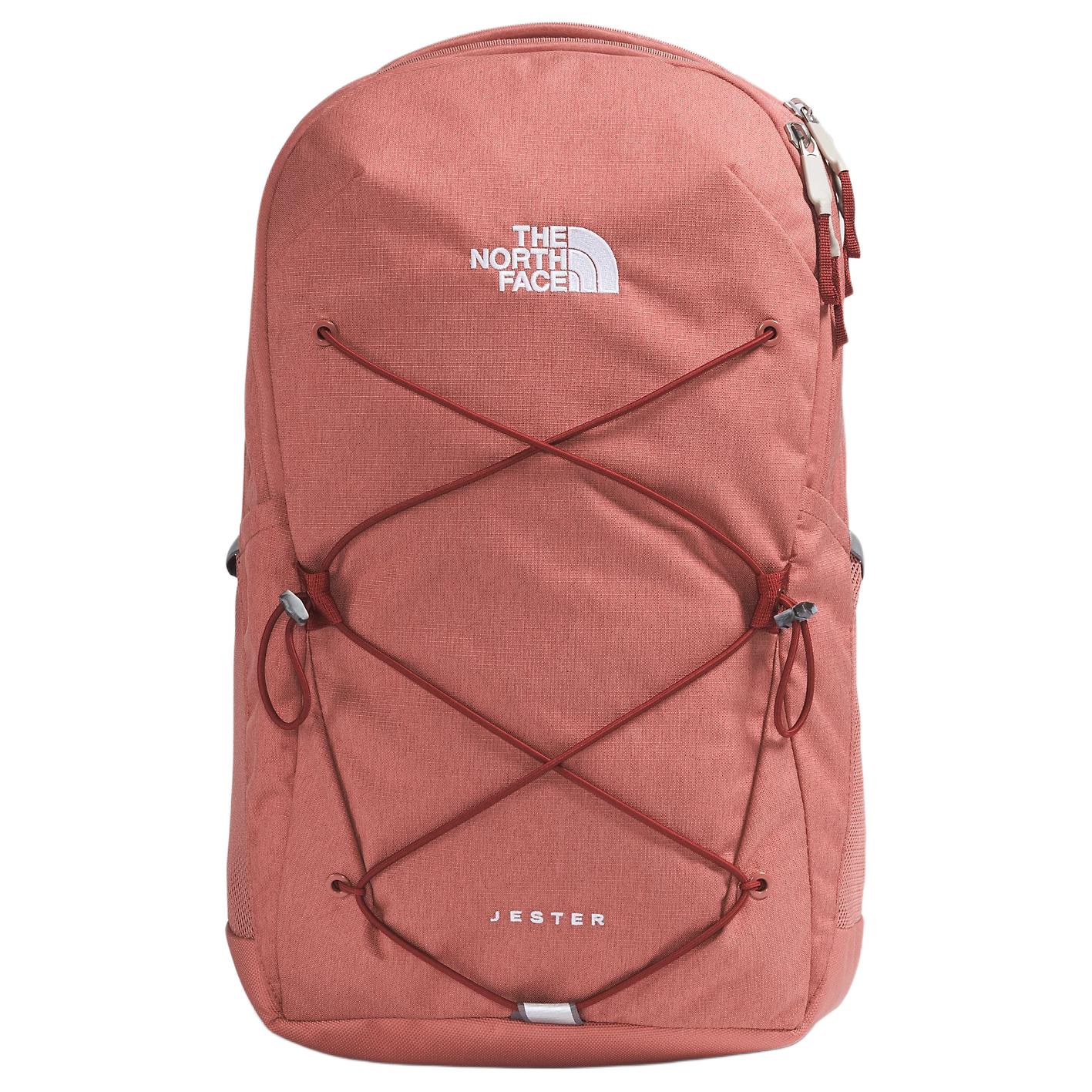 

The North Face Рюкзак Jester 28 л с логотипом, уличный женский рюкзак, Железно-красный Черный NF0A3VXGXI2 Light Mahogany & Deep Fern & Iron Red & Black