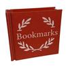 Bookmark Holder for Reading Enthusiasts Book Shape Pen Holder, Retro Literary Style Organizer, Durable Versatile PLA Container Stationery Storage