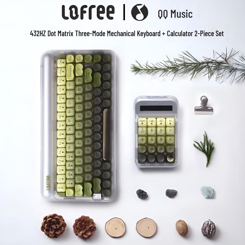 Lofree Dot Wireless Mechanical Keyboard & Calculator Set - QQ Music Edition