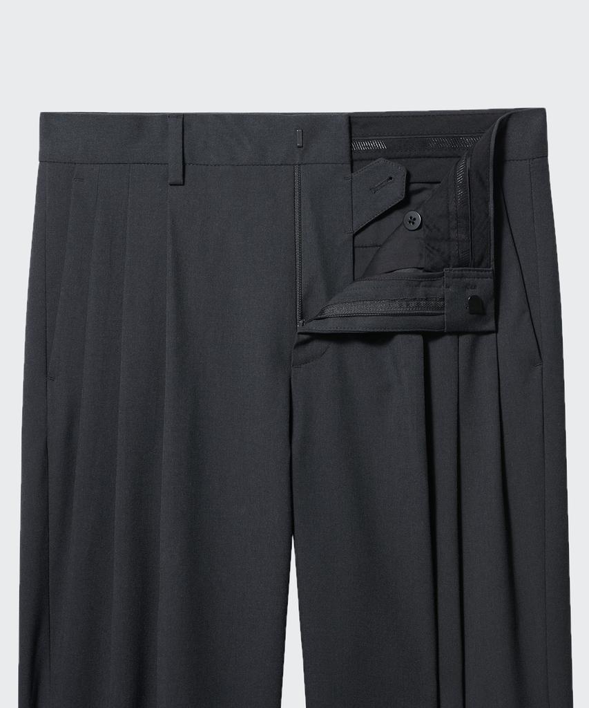 MUSINSA STANDARD Three-Puck Semi-Balloon Slacks [Gray]