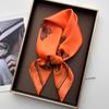 Women Square Scarf Silk Imitation Butterfly Print Neckerchief Bandana Foulard Lady Shawl Scarves Wrap Head Hair Band Ties