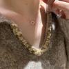S925 Diamond Sunflower Necklace - Chic Light Luxury Clavicle Chain for Women, Skin-Whitening, Non-Fading