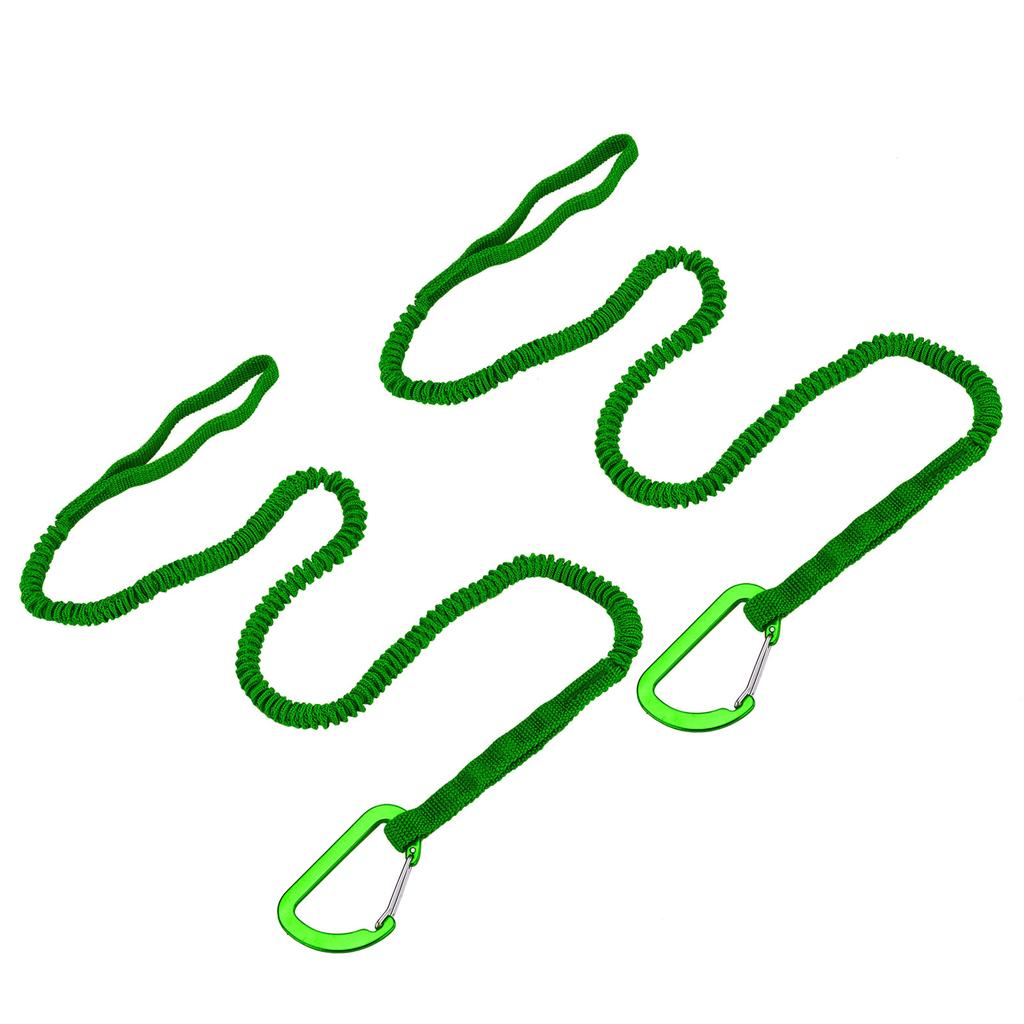 2Pcs Kayaks Paddle Leash with Metal Hook Elastics Canoes Paddle Rope Strap Adjustable Paddle Holder Tool Lanyard Enduring