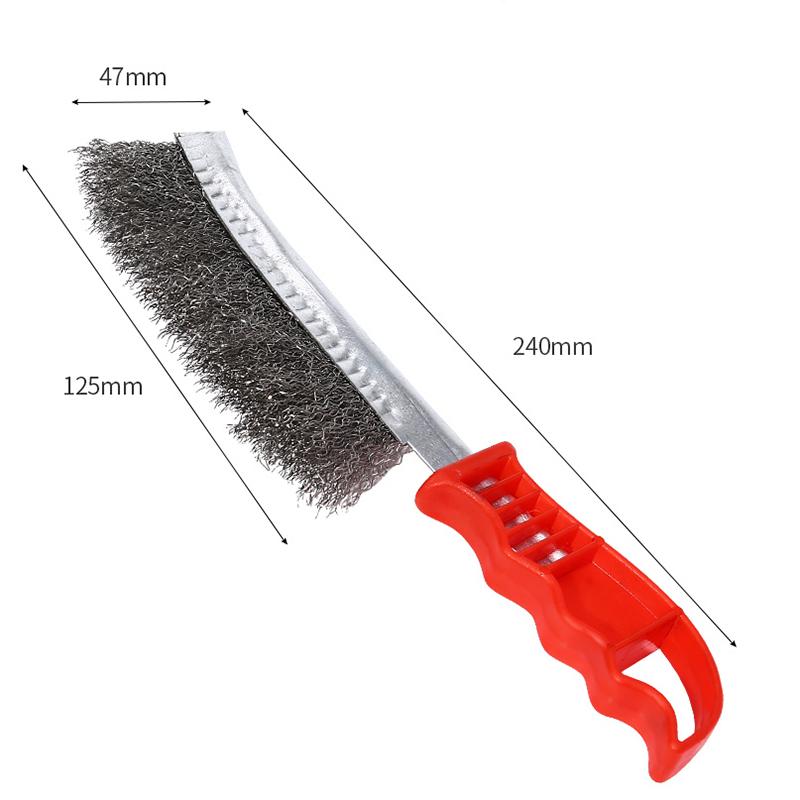 Wire Scratch Brushes Grill Cleaner BBQ Grill Steel Wire Brush Brush-Steel Stainless Steel Wire Brush Rust Paint Removal Tools