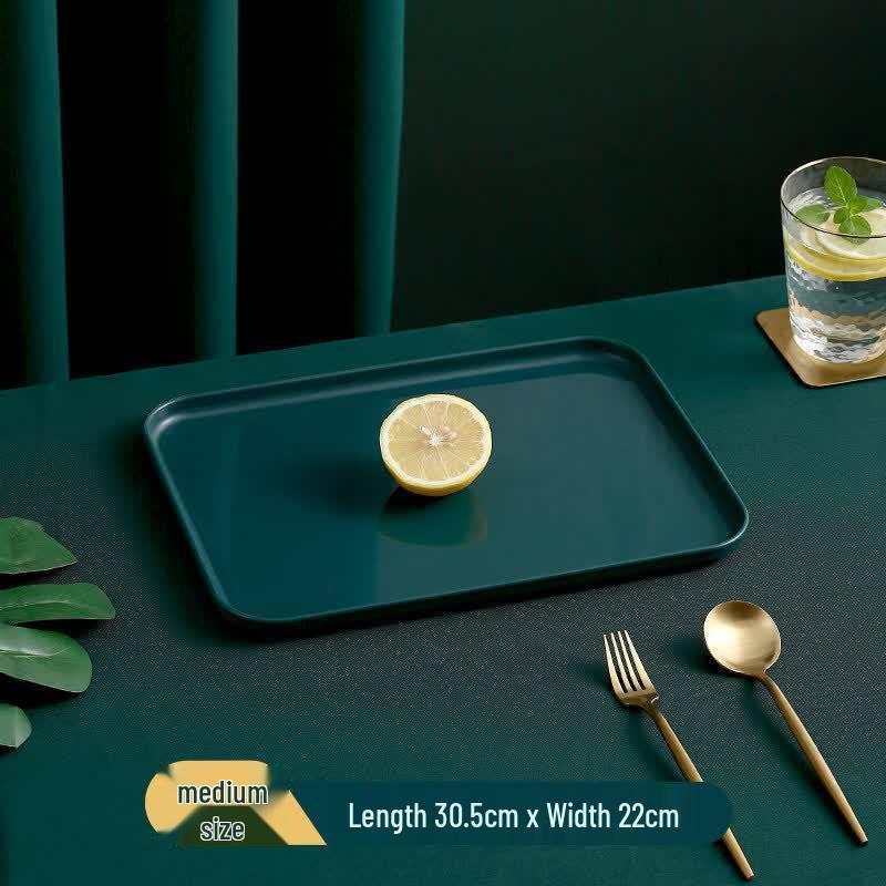 Nordic Style Rectangular Plastic Serving Tray
