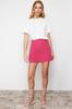 Women's Style Skirt Mink High Waist A-Line Mini Length Woven Skirt