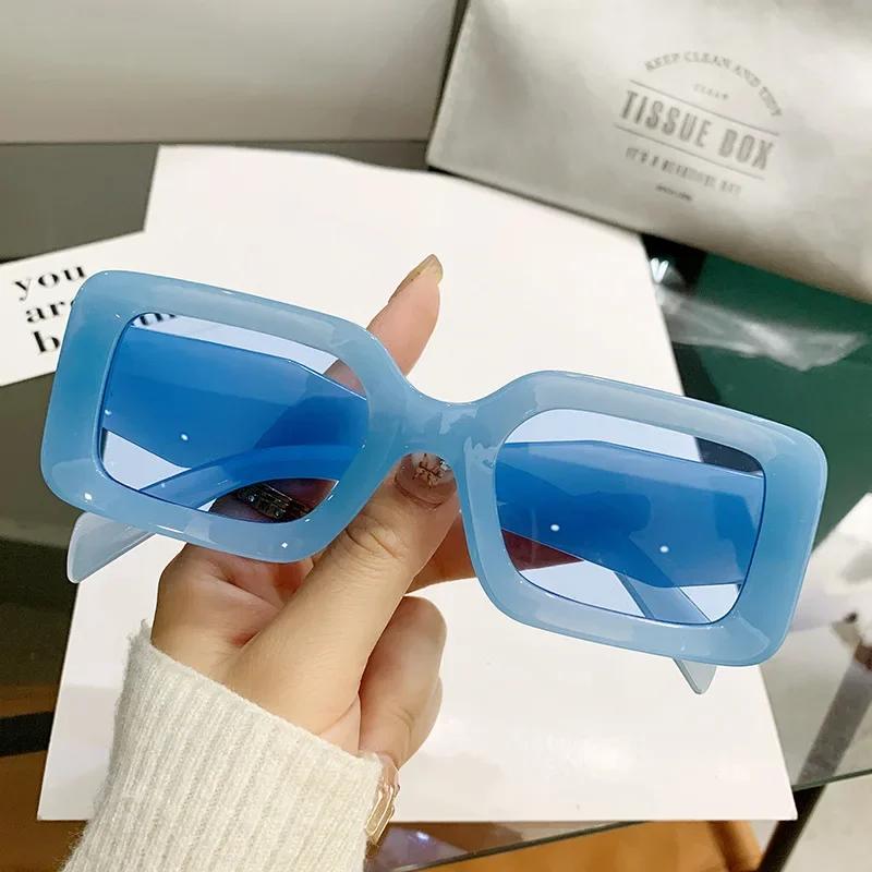Fashion Square Sunglasses Women's New Luxury Brand Small Oval Sun Glasses Women Goggle Trends Rectangle Shades UV400 Eyewear