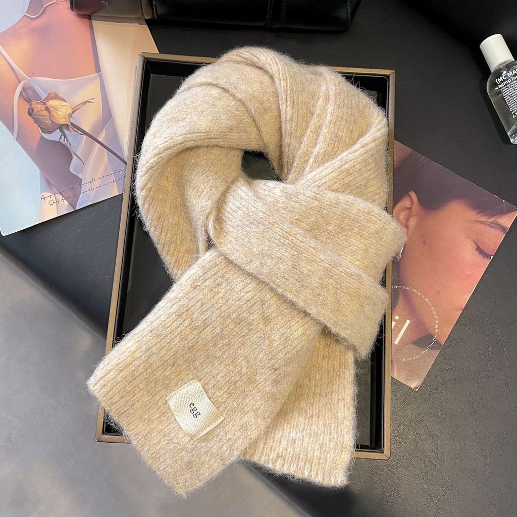 Atmosphere blue coffee plaid scarf women's new warm versatile plaid scarf student couple thickened shawl