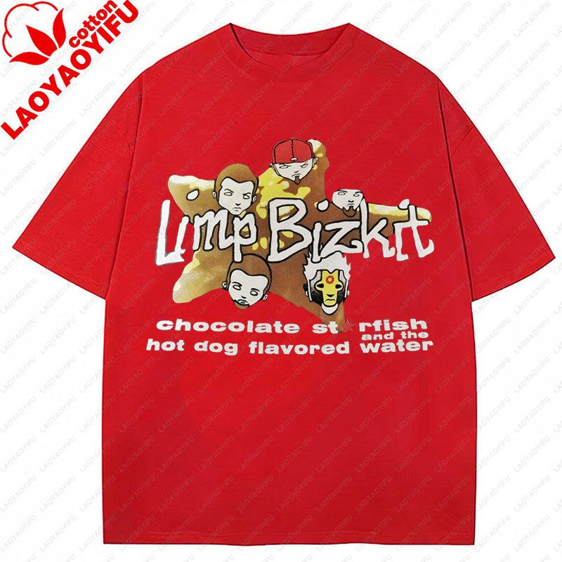 

Playera Limp Bizkit Camiseta Is An American Rap Rock Band Hot Sale Vintage 90S Popular Printed Tee Shirt Music Fan Gift Clothing 3XL