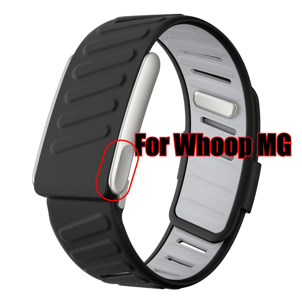 For WHOOP MG / WHOOP 5.0 Breathable Wrist Band Soft Slicone Sweatproof Adjustablle Rubber Band for Whoop 5.0 MG Wristband