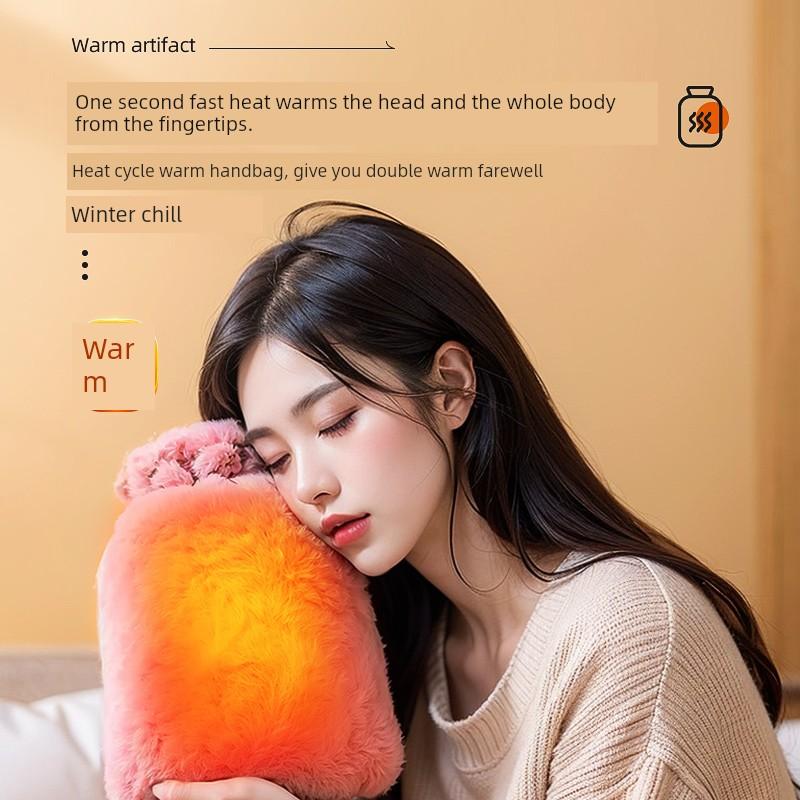 Warm Water Bag Water Injection Hot Water Bag for Stomach Warm Quilt Warm Hand Stuffed for Female Students Big Aunt Warm Baby Explosion-proof