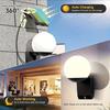 Solar Light Outdoor Waterproof Glass Solar Globe Wall Light Motion Sensor Dusk To Dawn Sun Lamp for Porch Patio Fence Front Door
