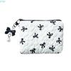 X7XC Travel Makeup Bag Cosmetic Bag Large Capacity Skincare Organisers Lovely Bows Makeup Storage Bag Aesthetic Toiletry Bag