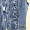 2026 Spring/Summer High Street Elegant Rope Tie Washed Denim Pinafore Dress - Stretchy Fit