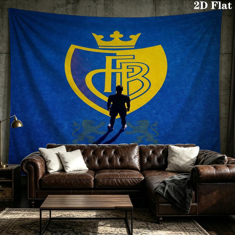 Custom Name FC Basel Printed Tapestry – Wall Hanging for Bedrooms, Dorms, and Home Decor