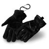 ZEN Camps Camping & Outdoor Gloves, Heat-Resistant Work Gloves, Genuine Leather with Cotton Lining, Suitable for Campfires, 3 Sizes (Black, L)