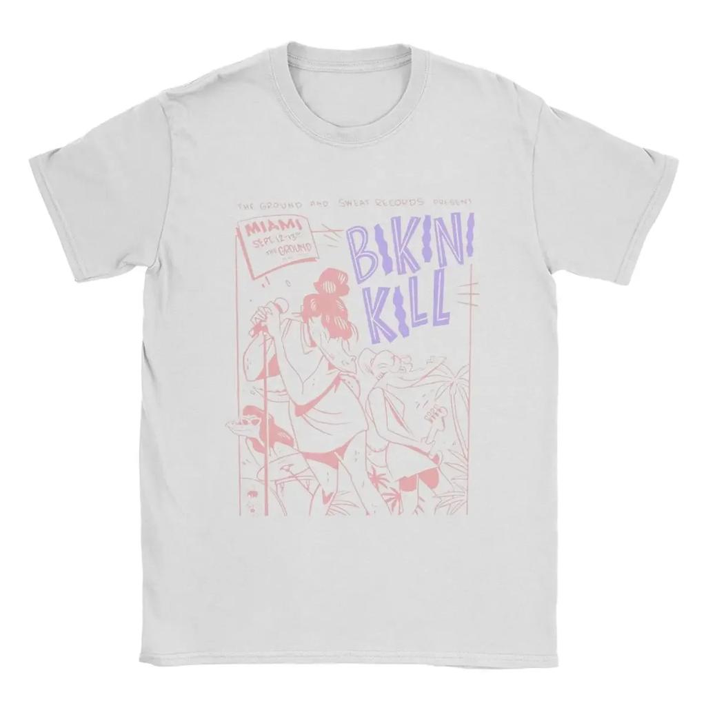 Unisex Bikini Kill T Shirt Pure Cotton Clothes Funny Short Sleeve Crewneck Tee Shirt Plus Size Streetwear Harajuku Printed T-Shirt