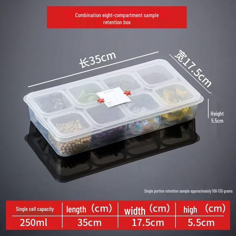 Multi-Compartment Food Sample Storage Box
