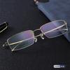 TGCYEYO Best Quality Slim Pure Titanium Half Rim Eyeglasses Prescription Frame Black Gray Gold Silver Men Women Optical Eyewear