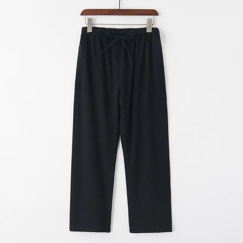 

Мужской костюм Чжуншань в китайском стиле с длинными рукавами из хлопка и льна 5XL (Fits 100-110 kg)