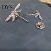 Practical Scarf Fastener 1/2Pcs Women Brooch Pin, Dragonfly Design Decorative Lapel Versatile Accessory for Sweaters Dresses Suits Hats Fashion Pin
