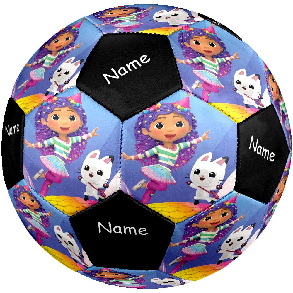 Custom Name Gabby’s Dollhouse Theme Size 5 Soccer Ball, Suitable for Both Indoor and Outdoor Matches, a Gift Suitable for Everyone.