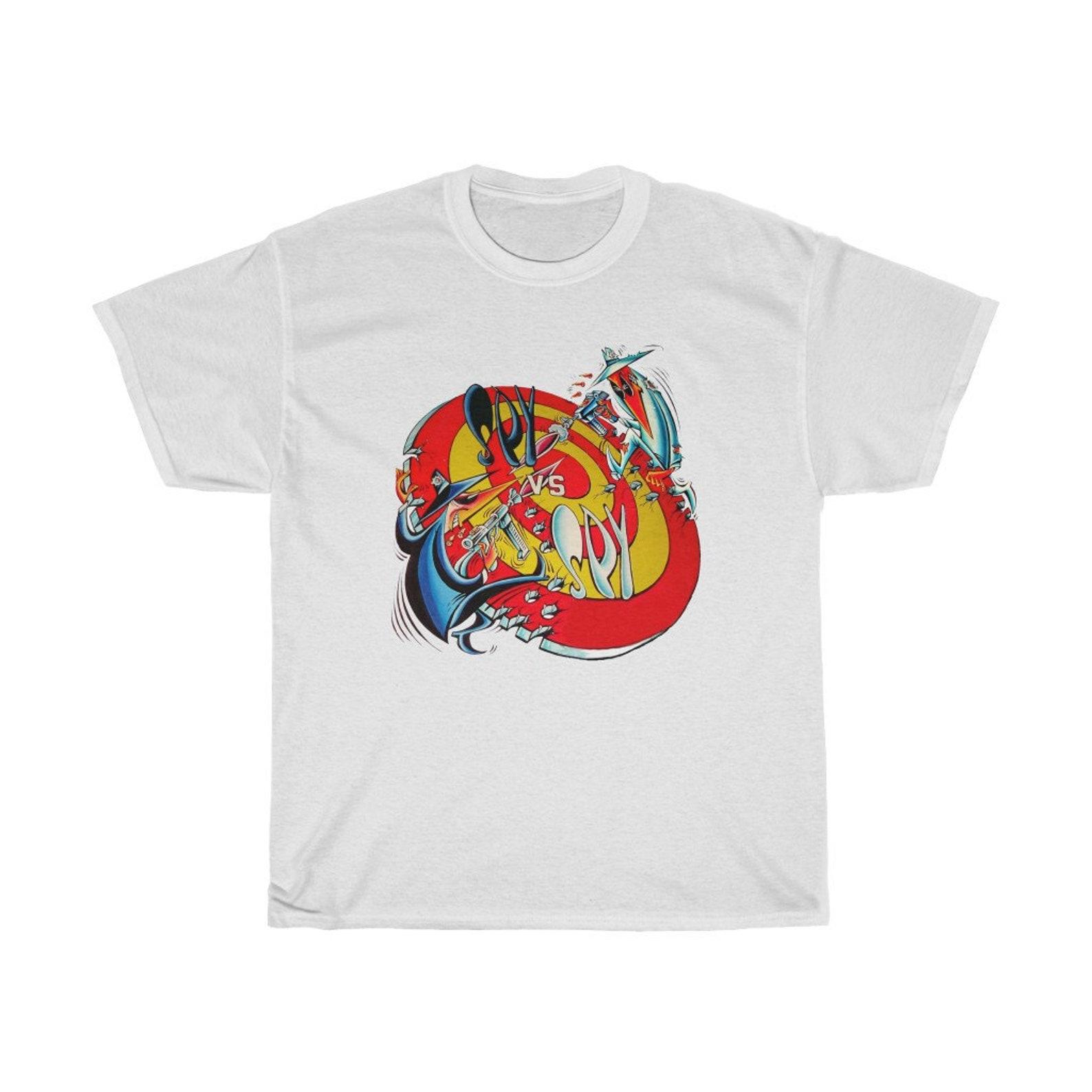 Spy vs Spy Movie Cartoon Logo White T-Shirt Size S to 5XL S