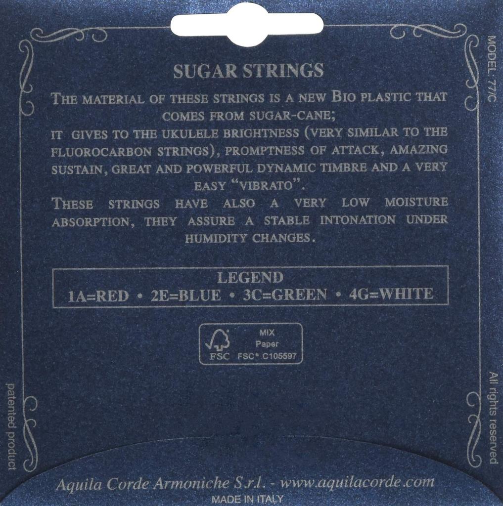 Aquila Sugar Series Ukulele Strings ConcertLow-G AQSU-CLW 153U