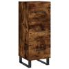 VidaXL Buffet Chêne fumé 34,5x34x90 cm Bois d'ingénierie 828633