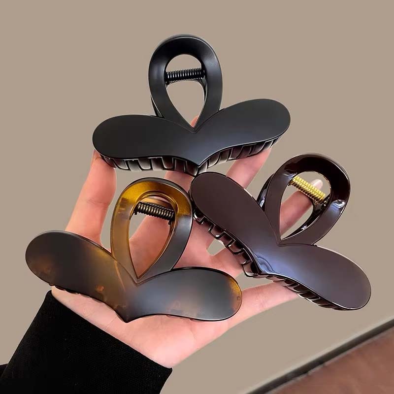 New Korean Simple Bow Hair Claw Clip Acetate Leopard Print Crab Hair Clips Shark Clip Hairpins Hair Accessories for Women Girl