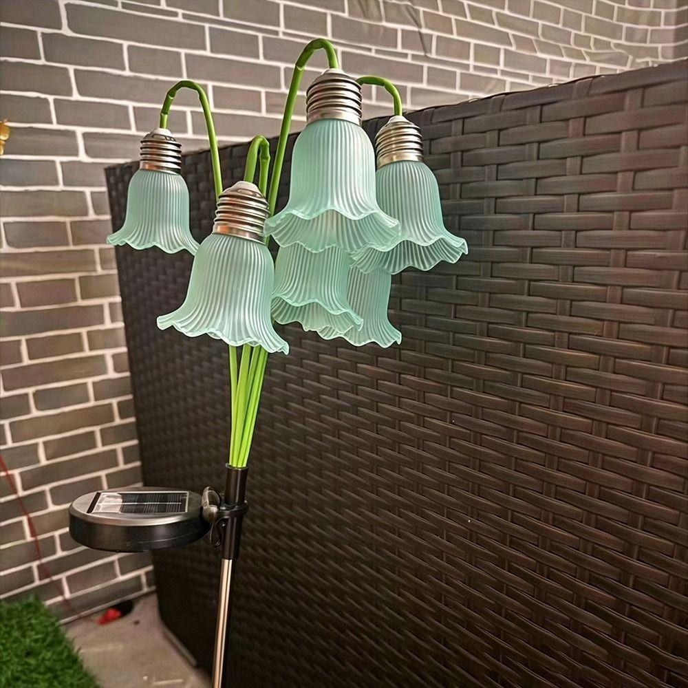 Waterproof Lawn Decoration Light Solar Powered Flower Landscape Light Yard Patio