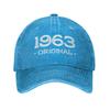 Personalized Cotton Born In 1963 Original Birth Year Baseball Cap Sports Men Women's Adjustable Dad Hat Summer