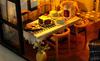 Fashion Alley Miniature Dollhouse Kit, Literary Utopia, Handmade Kit for Beginners, Includes Acrylic Case (TD43+Z)