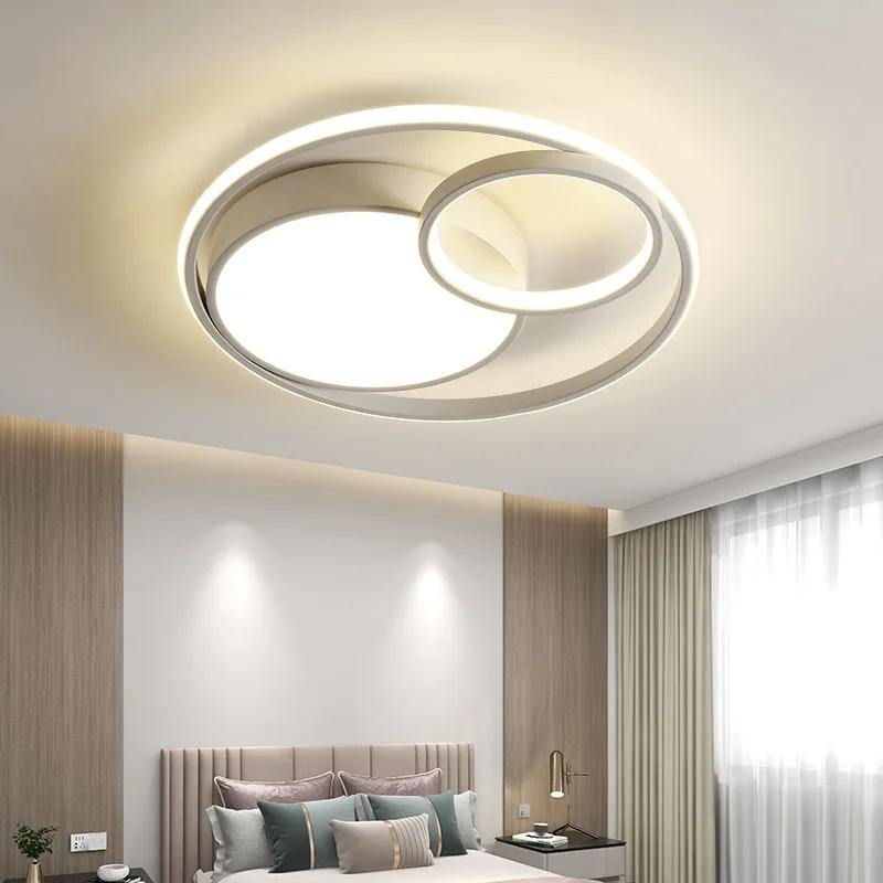 Simple Dimmer Led Ceiling Lights for Home Decoration Living Room Bedroom Children's Dining Room Chandelier with Control