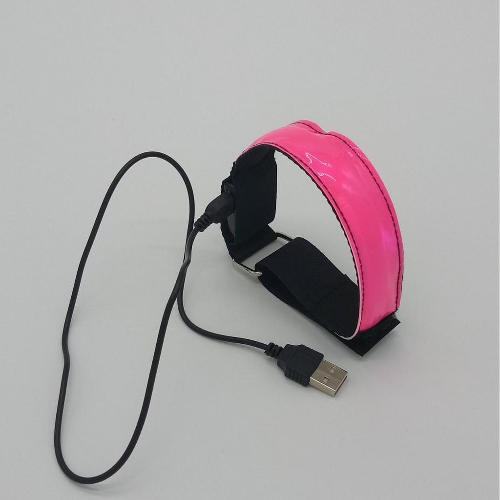 LED Illuminated Armbands & Reflective Wristbands for Night Running and Outdoor Sports