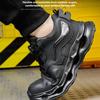 Steel Toe Shoes for Men Women Indestructible Safety Shoes Lightweight Non Slip Puncture Proof Air Cushion Breathable Work Shoes
