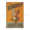 Day Hardworking Warewolf Metal Sign Poster Cave Wall Cave Print Mural Pub Tin Sign Poster