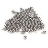 100Pcs Round Beads Stainless Steel Vacuum Plating 5mm Scattered Beads with Split Ring for DIY Jewelry Accessories