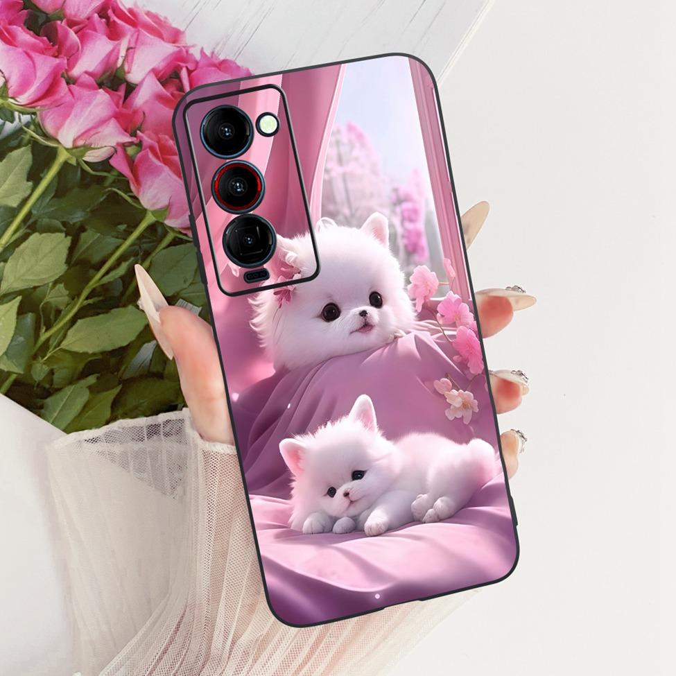 Handyhülle Für Tecno Camon 18P Hülle CH7 Süße Katze Mode Lustig Bemalt Fundas Für Tecno Camon 18P Gehäuse