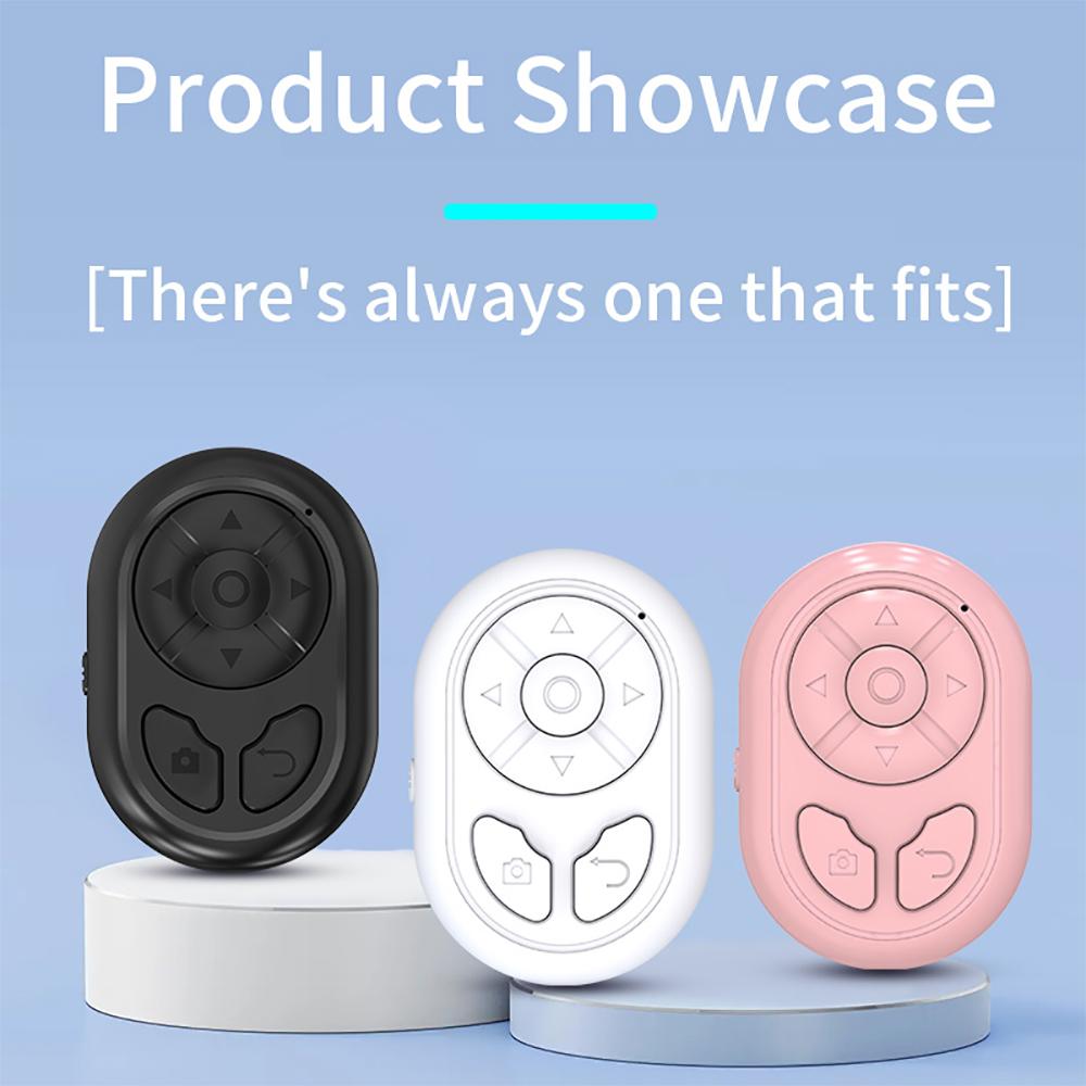 

NEWEST For Tiktok Photo Brush Video Bluetooth Remote Control Click The Novel Page Turning Mobile Phone Bluetooth Self-timer білий