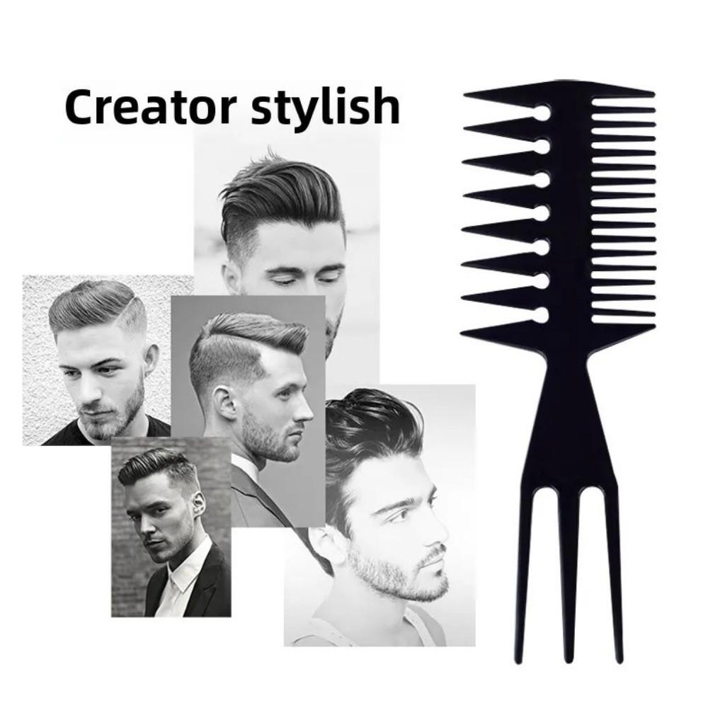Plastic Anti-Static Hair Comb Double-Sided Styling Brush New Detangling Brush  Hair Salon Use
