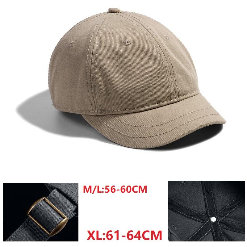 

Big Head XXXL Adjustable Men and Women Sun Hat Breathable Short Brim Baseball Cap Plus Size Oversize L 58-60cm