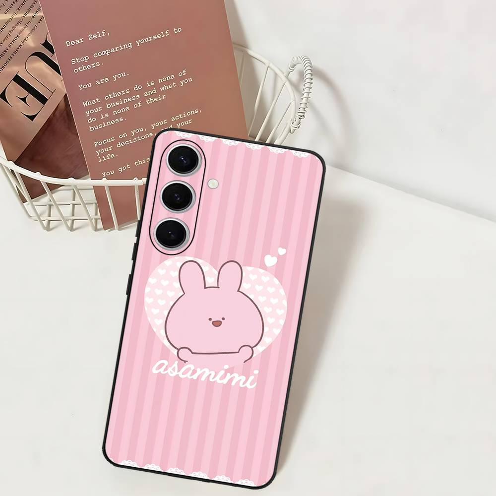Asamimichaan Asleep Cute Asamimi Phone Case For Samsung S 24 Fe 25 Ultra Plus 20 Lite 21 30 22 23 24 22 Ultra 5G Fundas