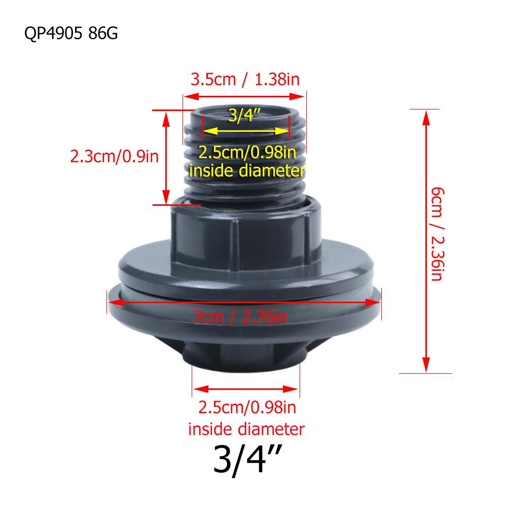 G1'' 3/4'' 1/2'' Doppelgewinde Wasserbehälter Auslassadapter Wasserrohr Wasserhahnverbinder IBC-Adapter Regenwassersammelbehälter
