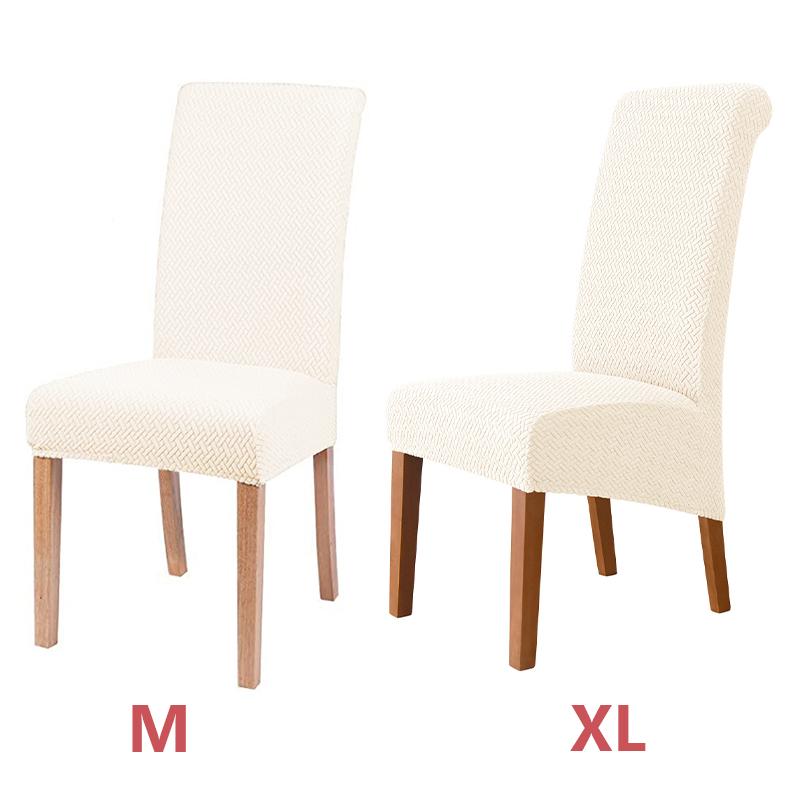 1pcs Polar Fleece Chair Cover Stretch XL Size Long Back Chair Covers Seat Covers With Back For Wedding Dining Room Chairs For Kitchen