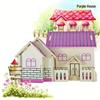 3D Wooden House Puzzle: DIY Educational Toy for Children
